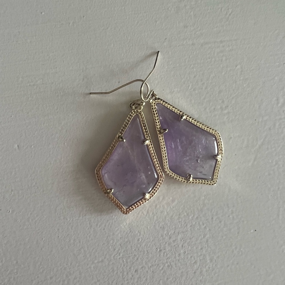 Kendra Scott Alex earrings in lavender